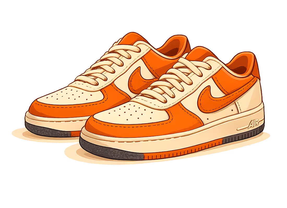 New pair of sneakers illustration